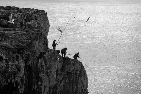 Fishing in Sagres, Portugal