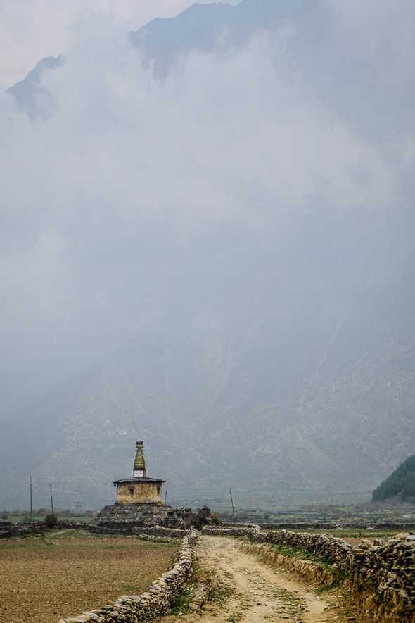 Stupa. Tsum Valley, Nepal