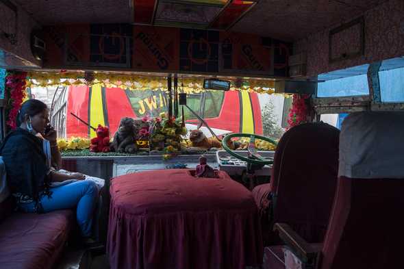 Bus to Arughat, Nepal