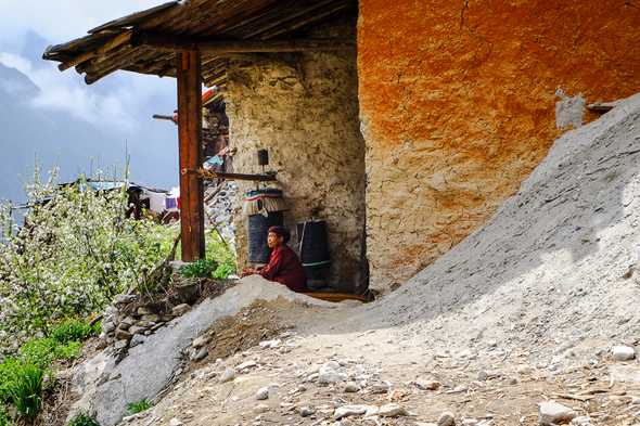 Gumba Langdang. Tsum Valley, Nepal