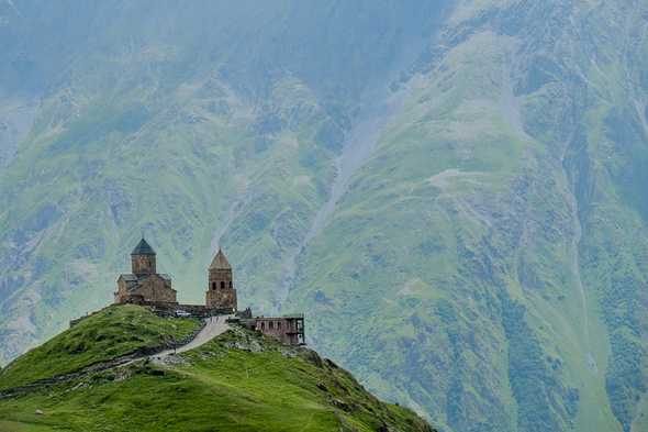 Cminda Sameba. Stepantsminda, Georgia