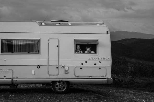 Camper portrait. Sagres, Portugal