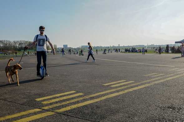 Tempelhof, an airport turned into a barbecue park