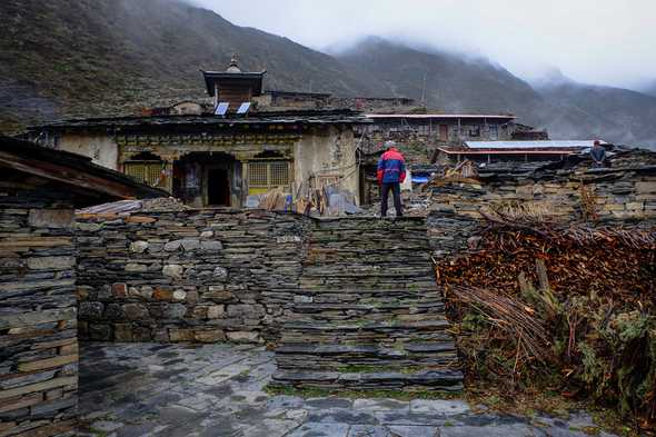Mu Gompa monastery. Tsum Valley, Nepal