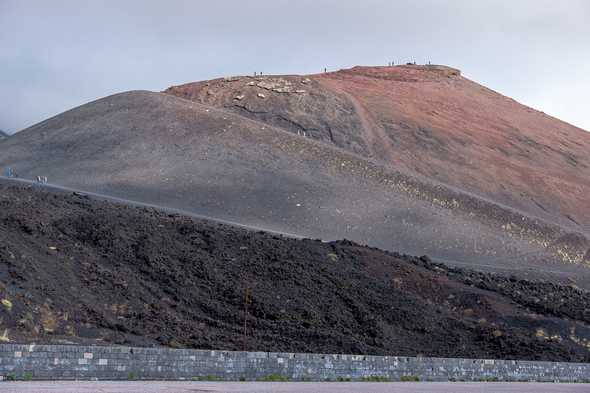 One of the smaller craters of Mount Etna, Sicilly
