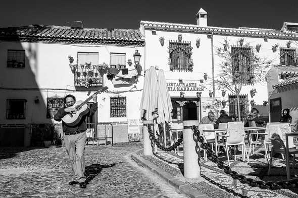 Flamenco guitarist. Granada, Spain
