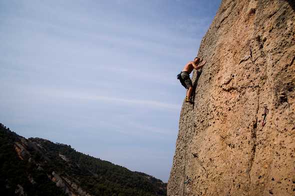 Climbing in Lleida, Spain