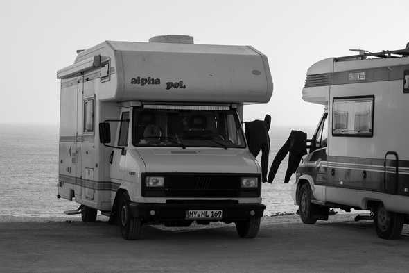 Surfers in Sagres, Portugal