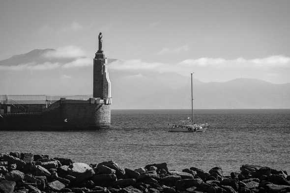 Entrance to Tarifa marina, Spain