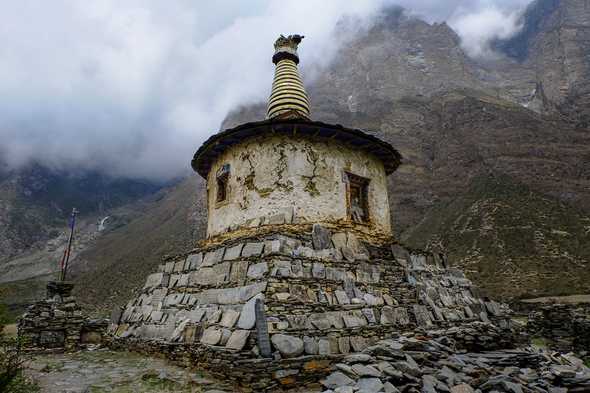 Stupa. Tsum Valley, Nepal