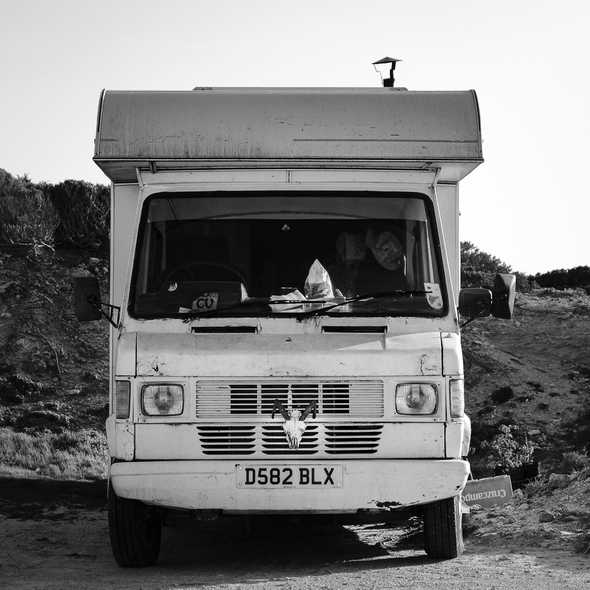 Campervan in Sagres, Portugal