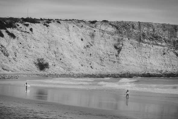 Surfers in Sagres, Portugal