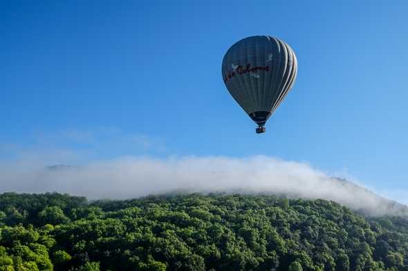 Baloons over Castellfollit de la Roca