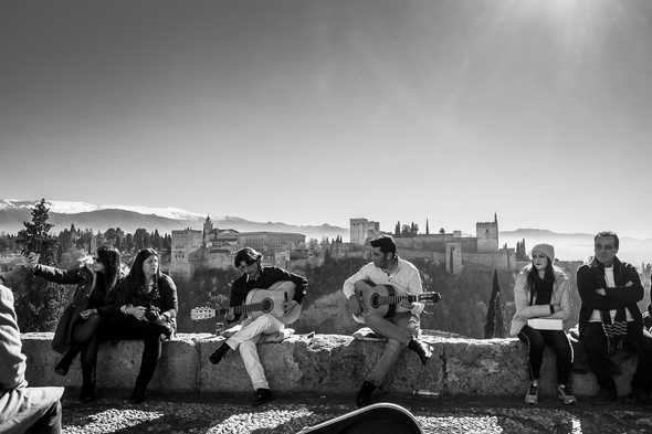 Flamenco guitarist. Granada, Spain